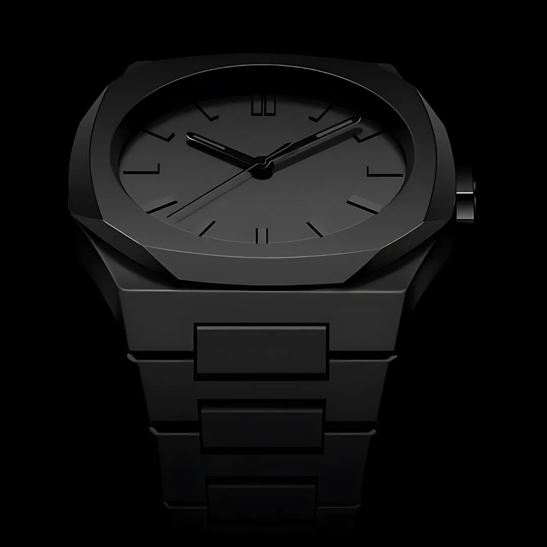 Luxzena Stealth Black Edition Kişi Qol Saatı